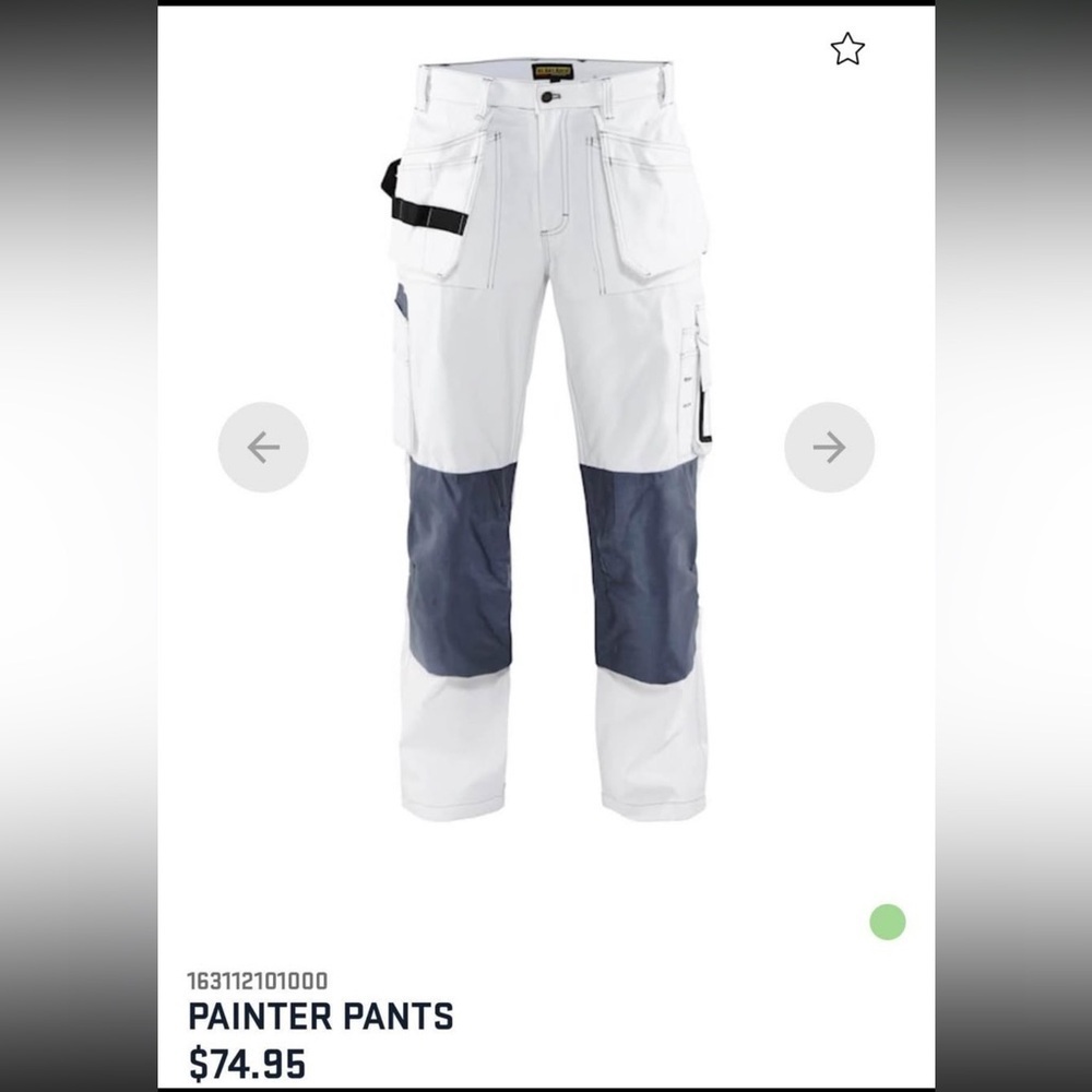 Blåkläder 1631 Painter Work Pants 38x30 NWT